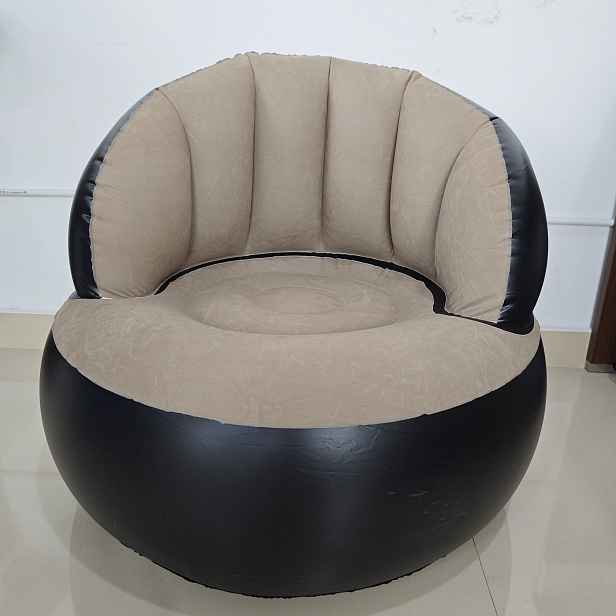 TEMU Nafukovací pohodlná sedačka pro 1 osobu - Skládací vzduchová podložková sofa s jednoduchou montáží, úsporný moderní design, přenosná samostatně