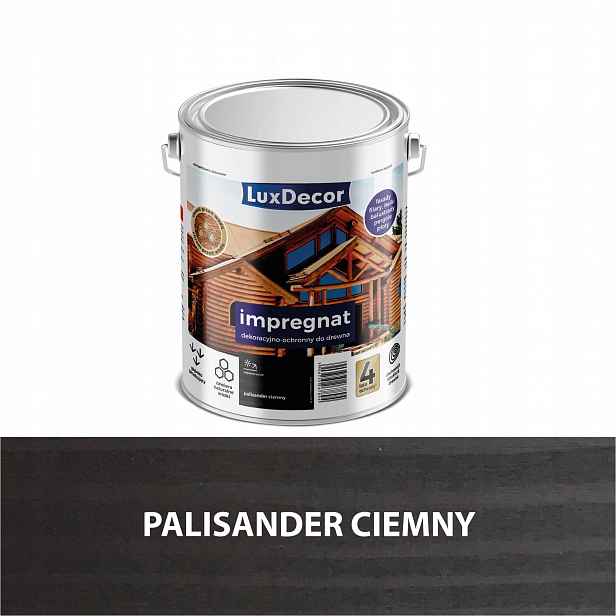 Luxdecor Ochranná A Dekorativní Impregnace 9 L Palisandr Tmavý Altán Ploty