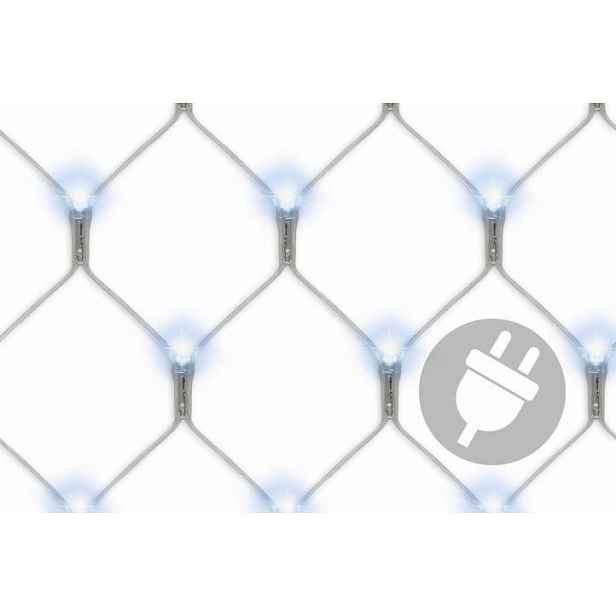 Nexos 1031 Světelný závěs s LED diodami - 3 x 3 m studená bílá 128 LED