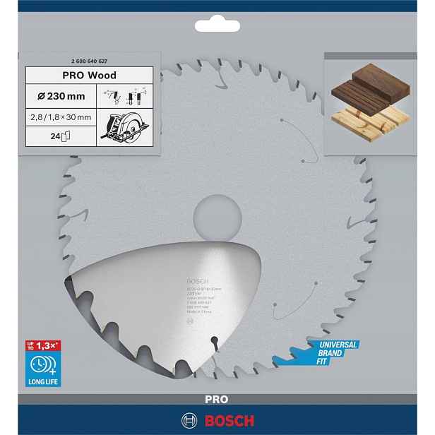 Pilový kotouč Optiline Wood 230x2,8/1,8x30 mm 24Z Bosch