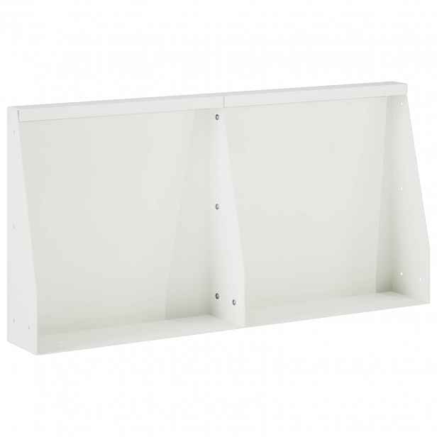 vidaXL Opěrná zeď 2 ks 40 x 12 x 30 cm Ocel Bílá