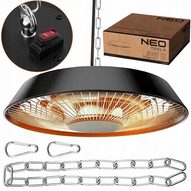 Hliníkový Stropní Zářič 1500W Topná Lampa 44 CM Infračervená