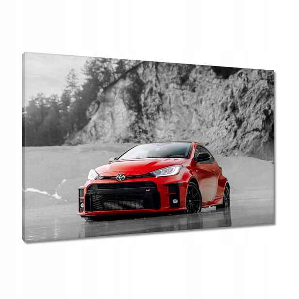 Obrazy 90x60 Červená Toyota Bw