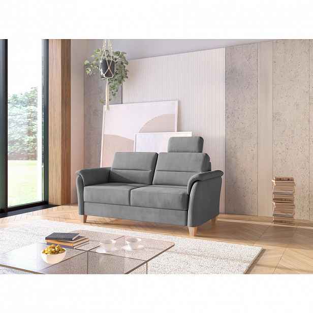 Sit & More TŘÍMÍSTNÁ POHOVKA, textil, šedá