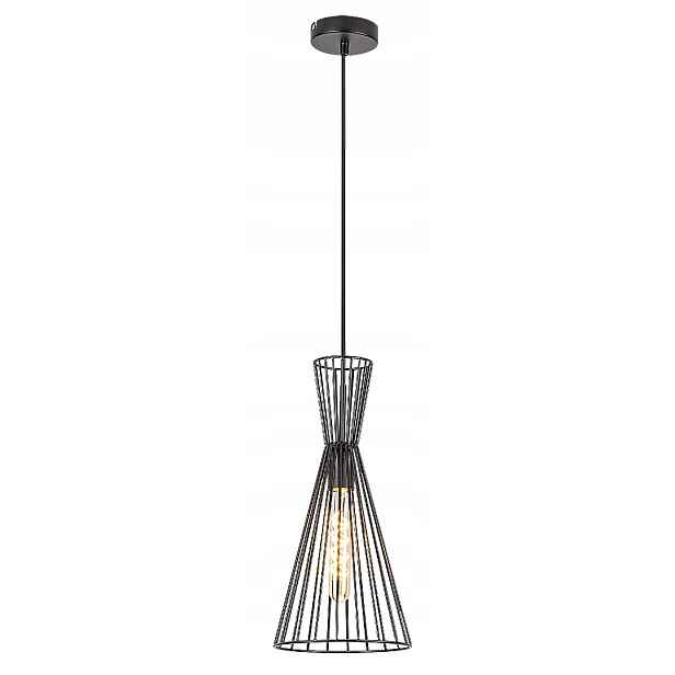 Industriální závěsná lampa E27 1x60W černá matná Leandros Rabalux