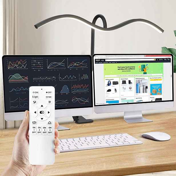 Led stolní lampička Kreslící školní stůl Kovová Usb Dálkový Ovladač