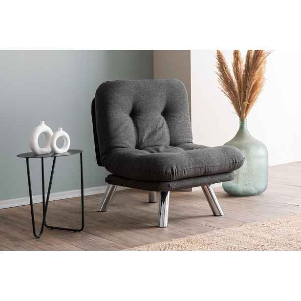 Rozkládací křeslo Misa Small Solo - Dark Grey