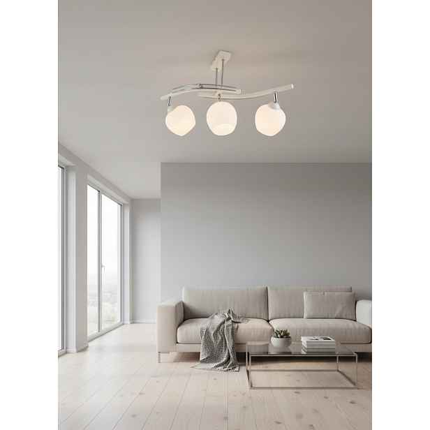 Stropní Svítidlo Lustr Fiona 3 Béžová 3x E27 Euro-lamp Koňaková Bílá