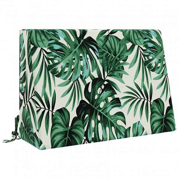 vidaXL polštář za záda SOEST 100% polyester Vzor listů 60 x 20 x 40 cm