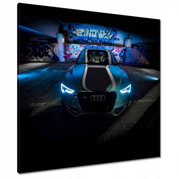 Obrazy 80x80 Modré Audi Auta