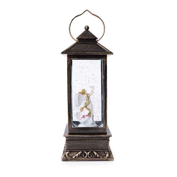 PROHOME - Lucerna hrající vánoční 8x21cm Anděl