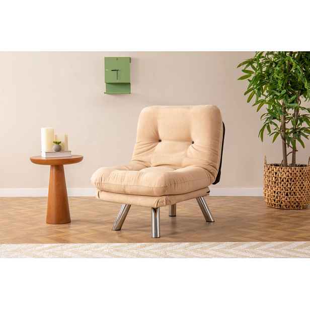 Rozkládací křeslo Misa Small Solo - Cream