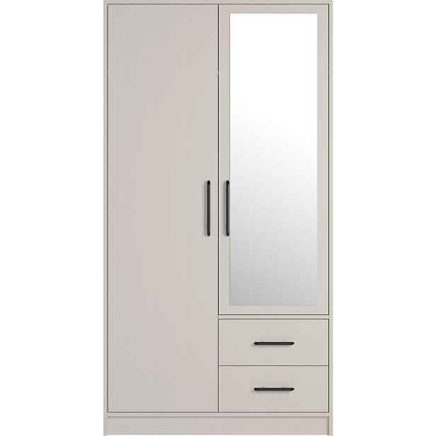 MASSENO ŠATNÍ SKŘÍŇ S OTOČNÝMI DVEŘMI VANO, 100/190/56 cm 2dveřová se zrcadlem, kašmírová