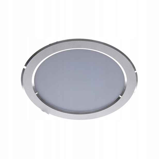 Stropní Led svítidlo stříbrné kulaté 23 cm 4000K očko Italux