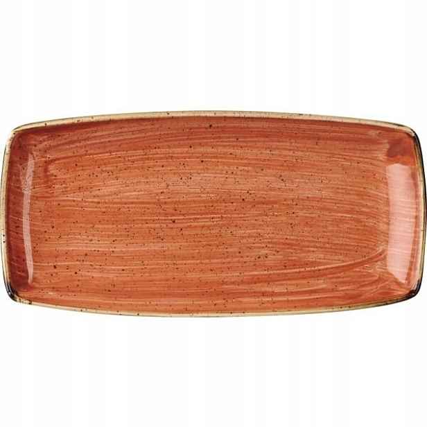 Talíř mělký Churchill Stonecast Spiced Orange 29,5x15,5 cm 12 ks