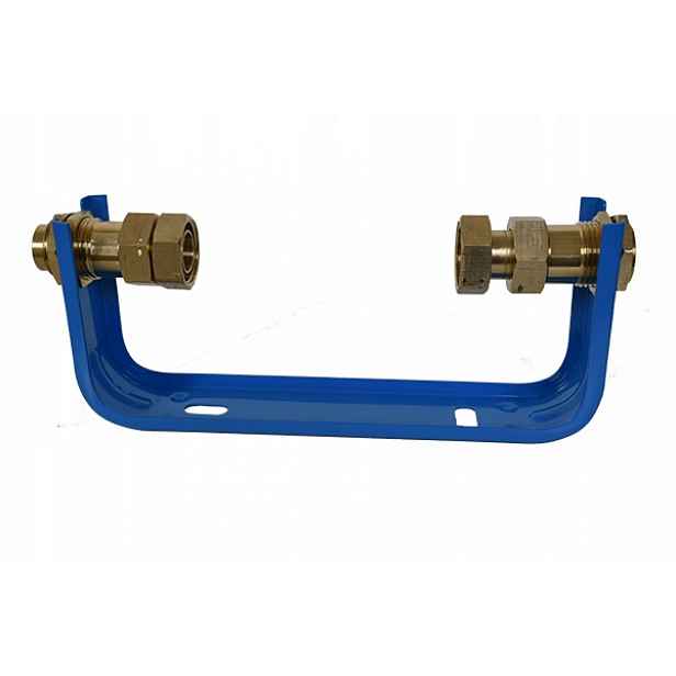 Vodoměrná konzola 1/2", neozbrojená, ocelový závit 3/4" pro vodoměry