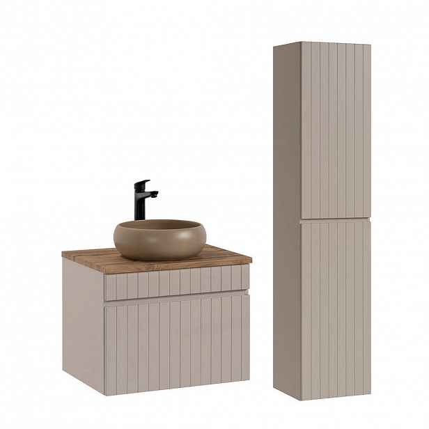 Petits-meubles KOUPELNOVÝ NÁBYTEK 60.4cm Zelie 2er-Set Kašmír