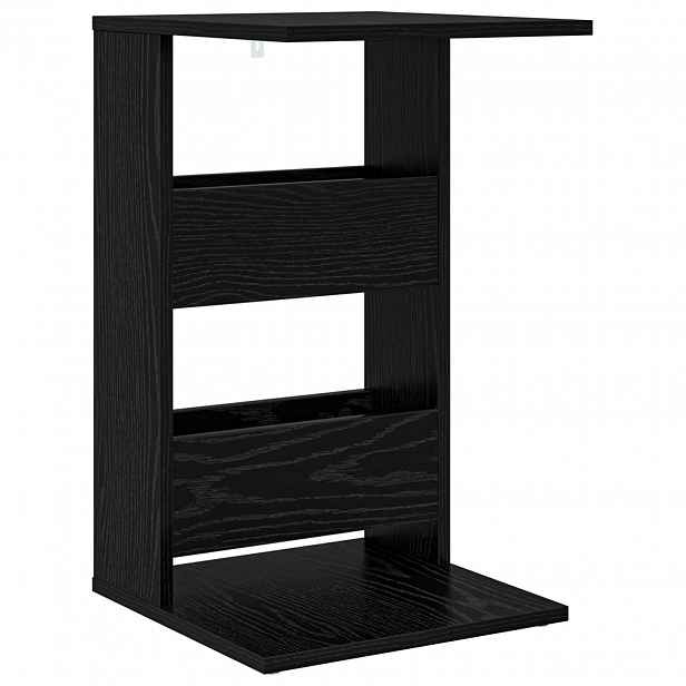 vidaXL Boční stůl Černý dub 40 x 35 x 60,5 cm Kompozitní dřevo