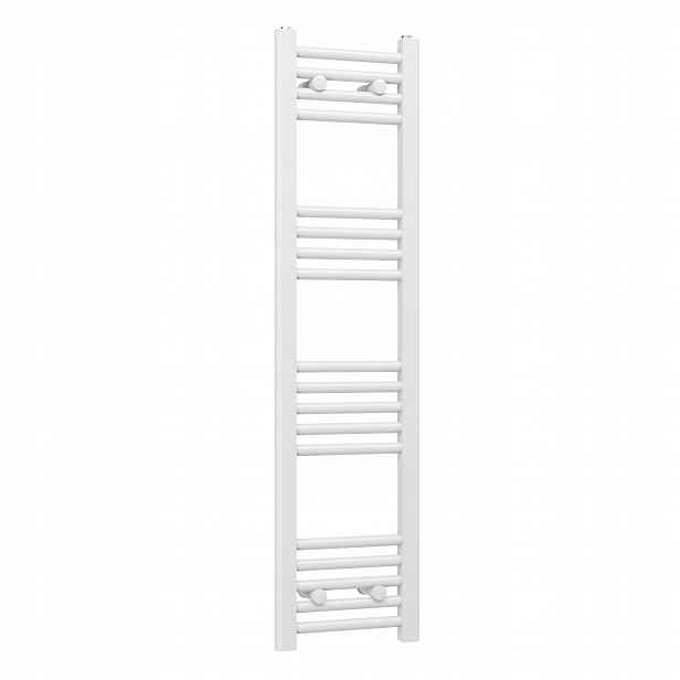 Vodní koupelnový radiátor C.o Ozdobný žebříkový Basic 30x120 cm Bílý