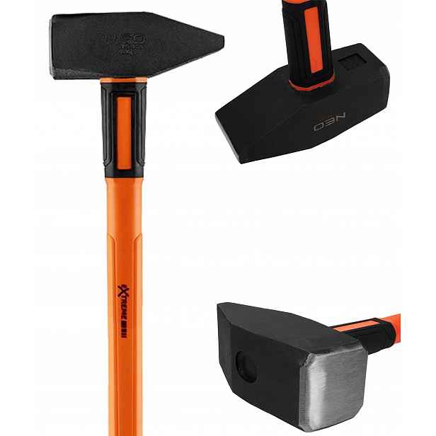 Zámečnické kladivo 5 kg Násada vyrobená ze skleněných vláken Neo Tools