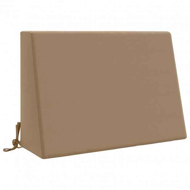 vidaXL polštář za záda SOEST 100% polyester Taupe 60 x 20 x 40 cm