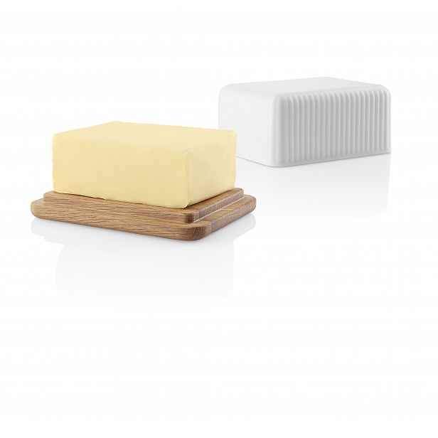 Porcelánová máslenka Nordic kitchen s dubovým víkem, Legio Nova - Eva Solo