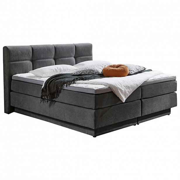 Carryhome POSTEL BOXSPRING, 160/200 cm, šedá