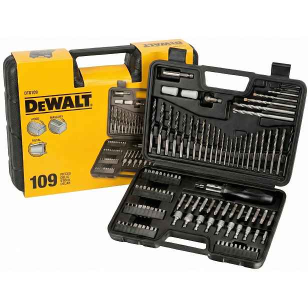 Sada příslušenství pro šroubování a vrtání 109 ks DT0109-QZ DeWalt