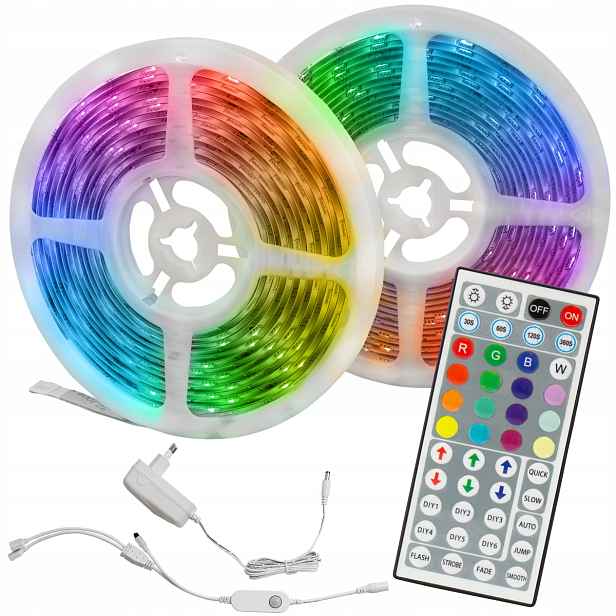 Spectrum Led Lišta Led Páska 26W 2X 5 M Rgb Komplet IP20 S Napájecími Zdroji