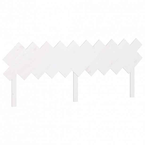 vidaXL Čelo postele bílé 196 x 3 x 80,5 cm masivní borovice