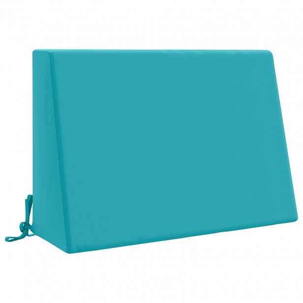 vidaXL polštář za záda SOEST 100% polyester Tyrkysová 60 x 20 x 40 cm