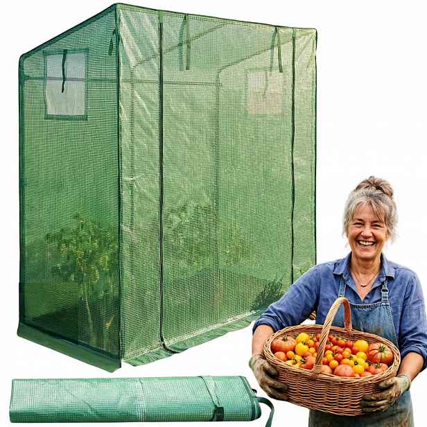 Fóliový Skleník 200X77X169 CM Zelená Fólie Pe UV6 Pro Pěstování