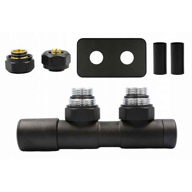 Ventil reg 50 mm Twins černý, levý, PexAiO r.pros