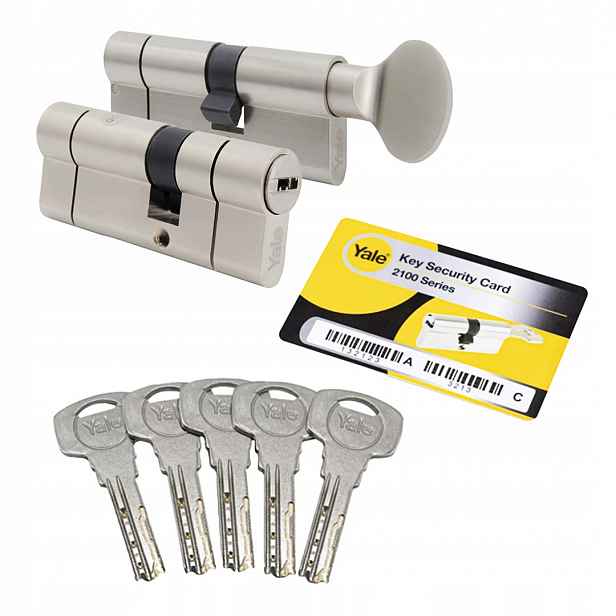 Vložka 30/35 vložka s knoflíkem 30G/35 Assa Abloy, nikl, Atest, 6D