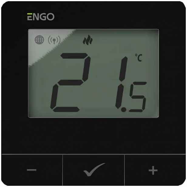 Engo Controls E25-230B Internetový, nástěnný regulátor teploty.