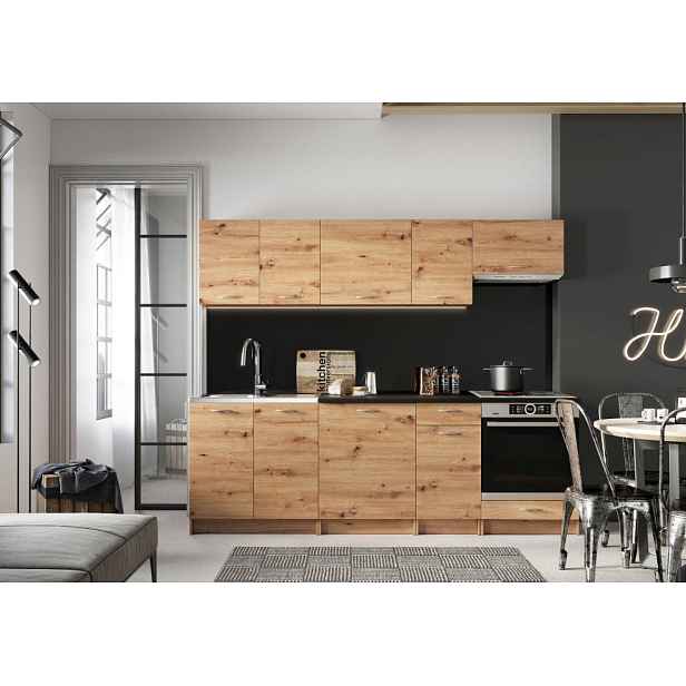 Artstolk Kuchyňská linka MELA II | dub artisan 2,4m