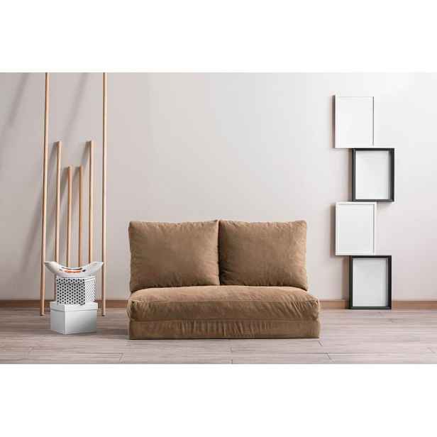 Dvoumístná rozkládací pohovka Taida - Light Brown
