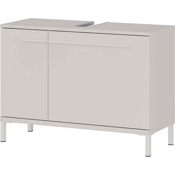 Krémová matná skříňka pod umyvadlo 80x59 cm Laurino – Germania
