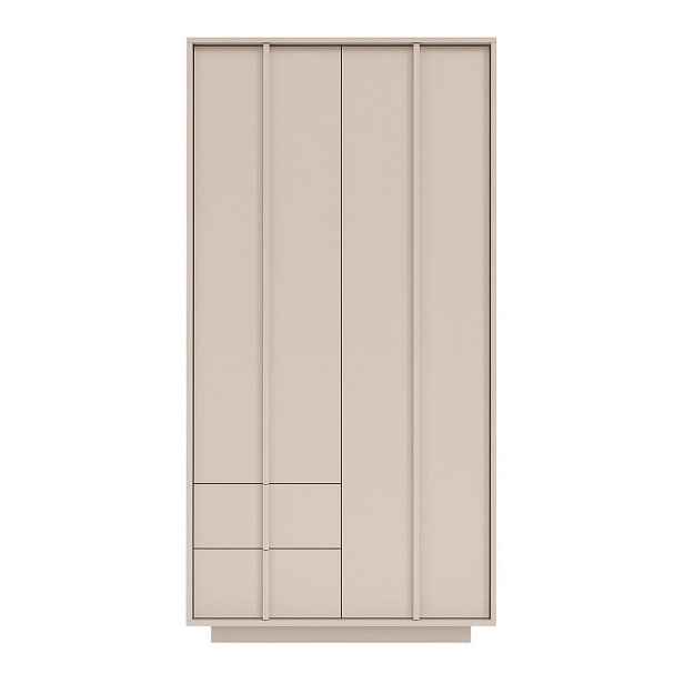 MASSENO ŠATNÍ SKŘÍŇ S OTOČNÝMI DVEŘMI PIANO, 96/195/55 cm 2dveřová, kašmírová