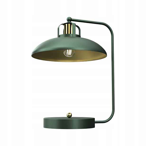 Zelená stolní lampa Felix E27 Industriální Milagro