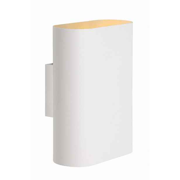 Nástěnná lampa Lucide Ovalis 2xE14 9W stmívatelná, bílý kov, IP20 Lucide
