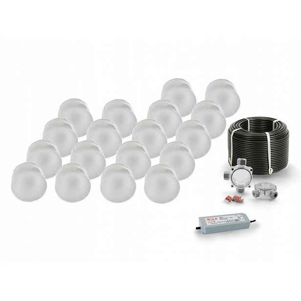 18x Led nájezdové svítidlo 12V IP68 Bz Kolo Ø 7,5