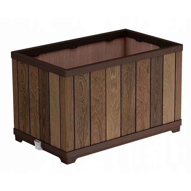 Obdélníkový Květináč Keter Planter Decocoat Walnut