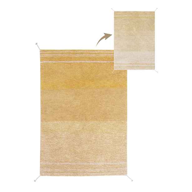 Okrově žlutý bavlněný koberec 170x240 cm Twin Amber – Lorena Canals