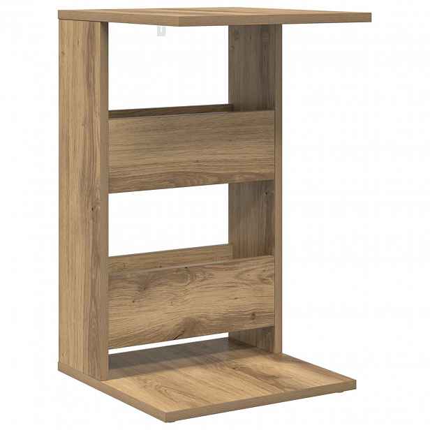 vidaXL Boční stůl Artisanový dub 40 x 35 x 60,5 cm Kompozitní dřevo