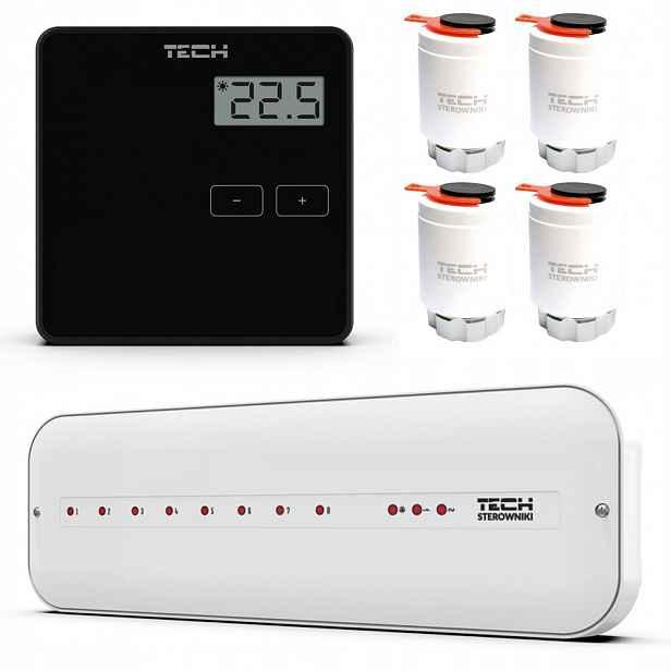 Sada Podlahového Vytápění Tech Lišta L-5 Ovladač ST-294 v1 Pohony