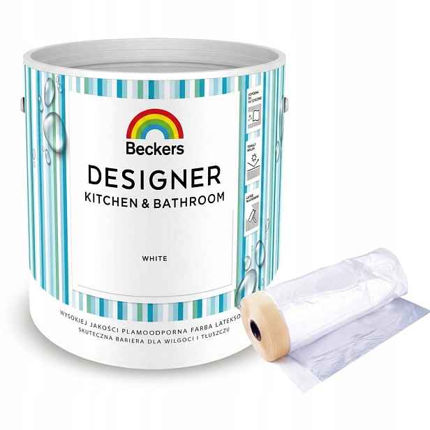 Beckers Kitchen & Bathroom 2,5 L Bílá Antichlap S Páskou 110 CM Painter