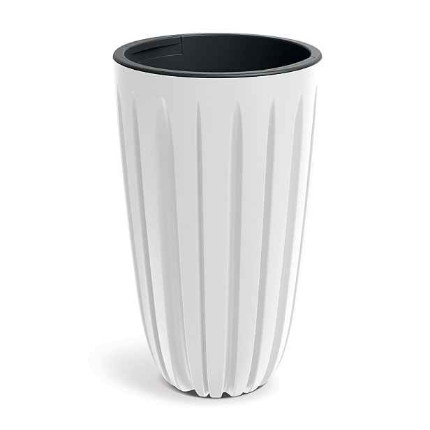 Prosperplast Plastový květináč Warios 29x50 cm bílý