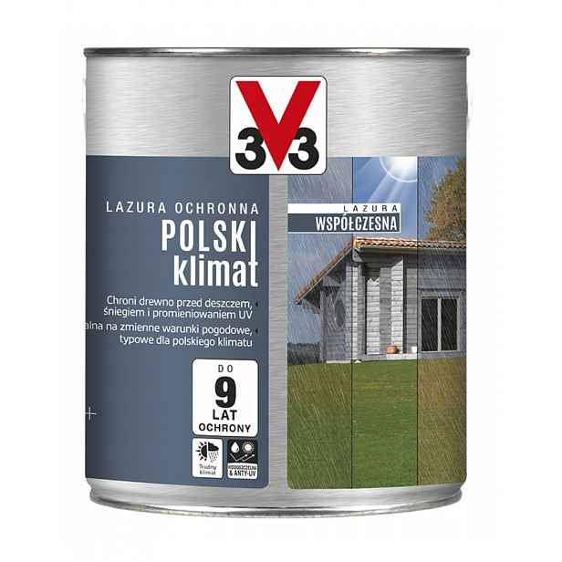 V33 Současná Polský Lazura Klima stříbrný cedr 2,5 l