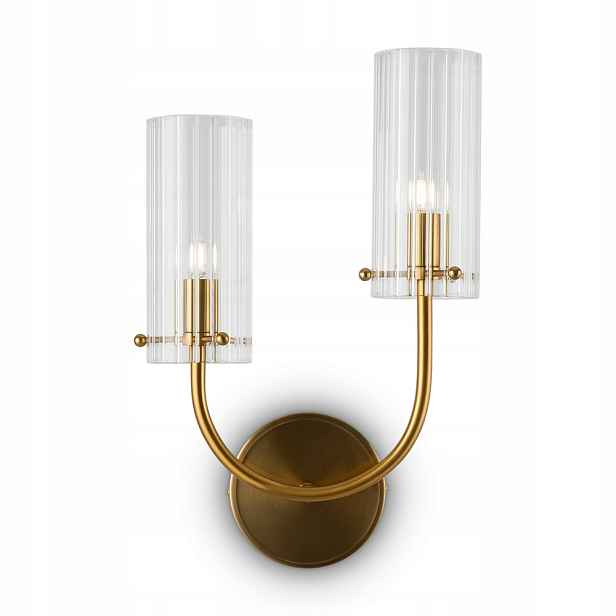 Nástěnná lampa glamour zlatá dvojitá křišťál do obývacího pokoje ložnice Maytoni